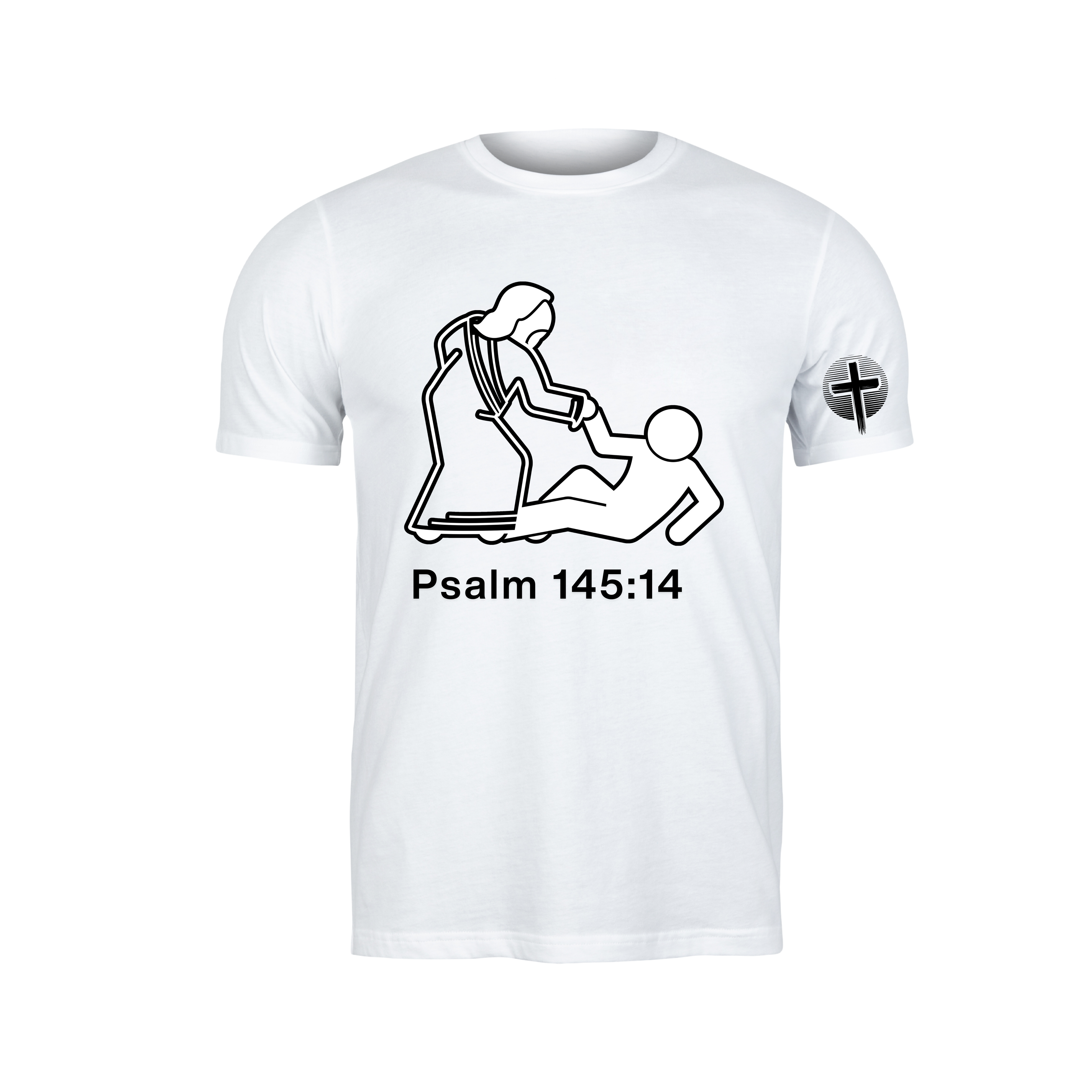 "He Lifts You Up" T-Shirt | A Tribute to Psalm 145:14