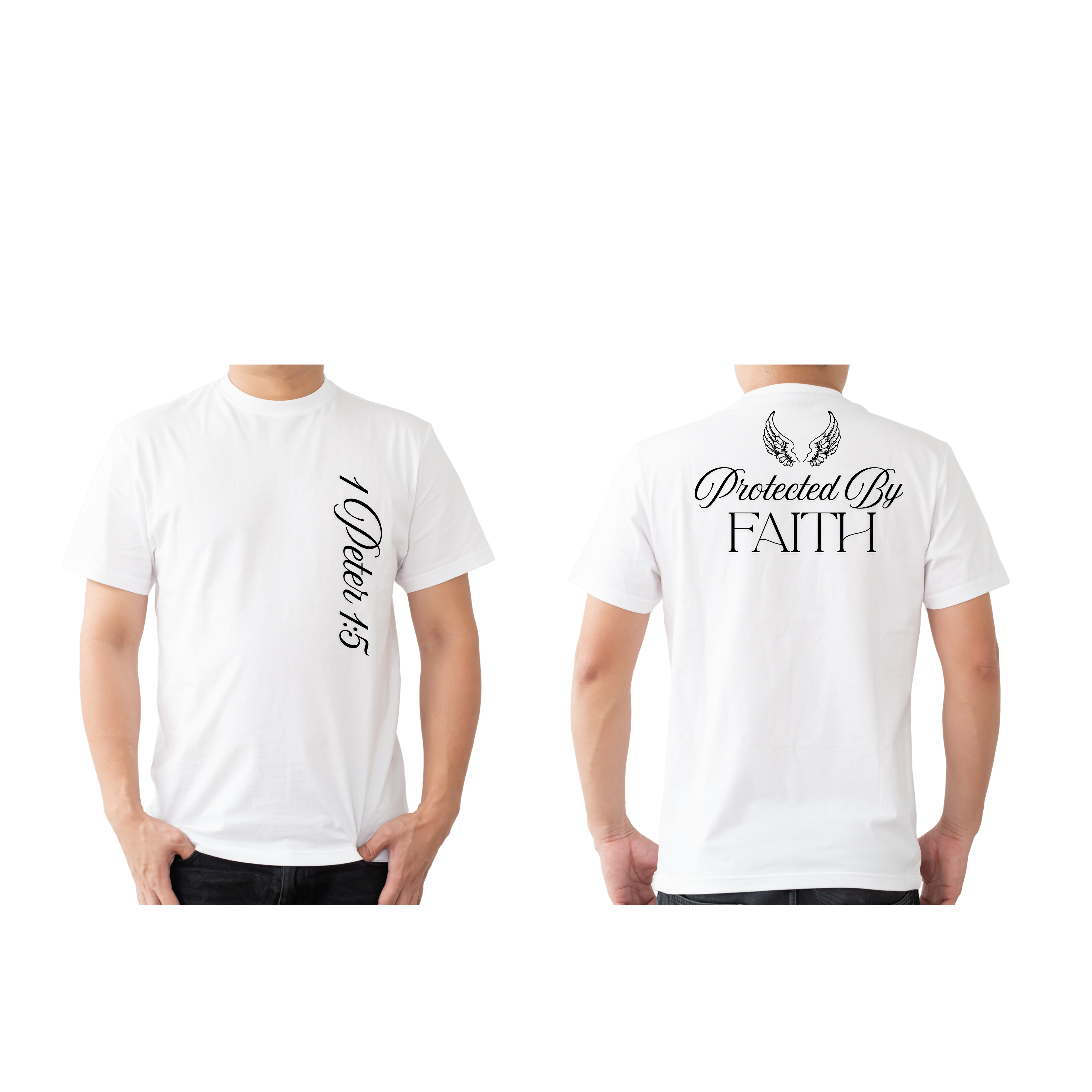 Protected By Faith | 1 Peter 1:5 Christian T-Shirt