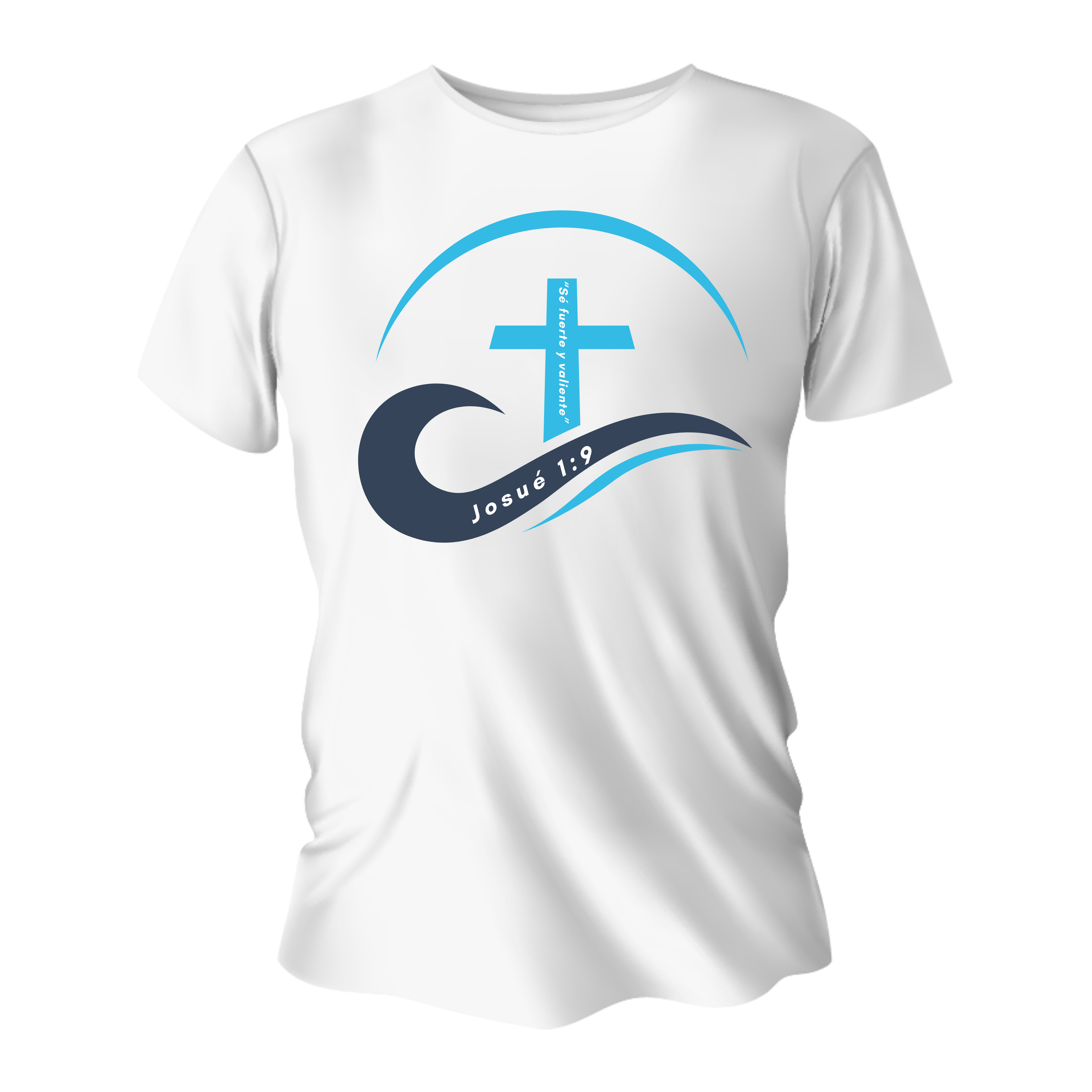Faith-Inspired “Josué 1:9” T-Shirt – Strength & Courage Design