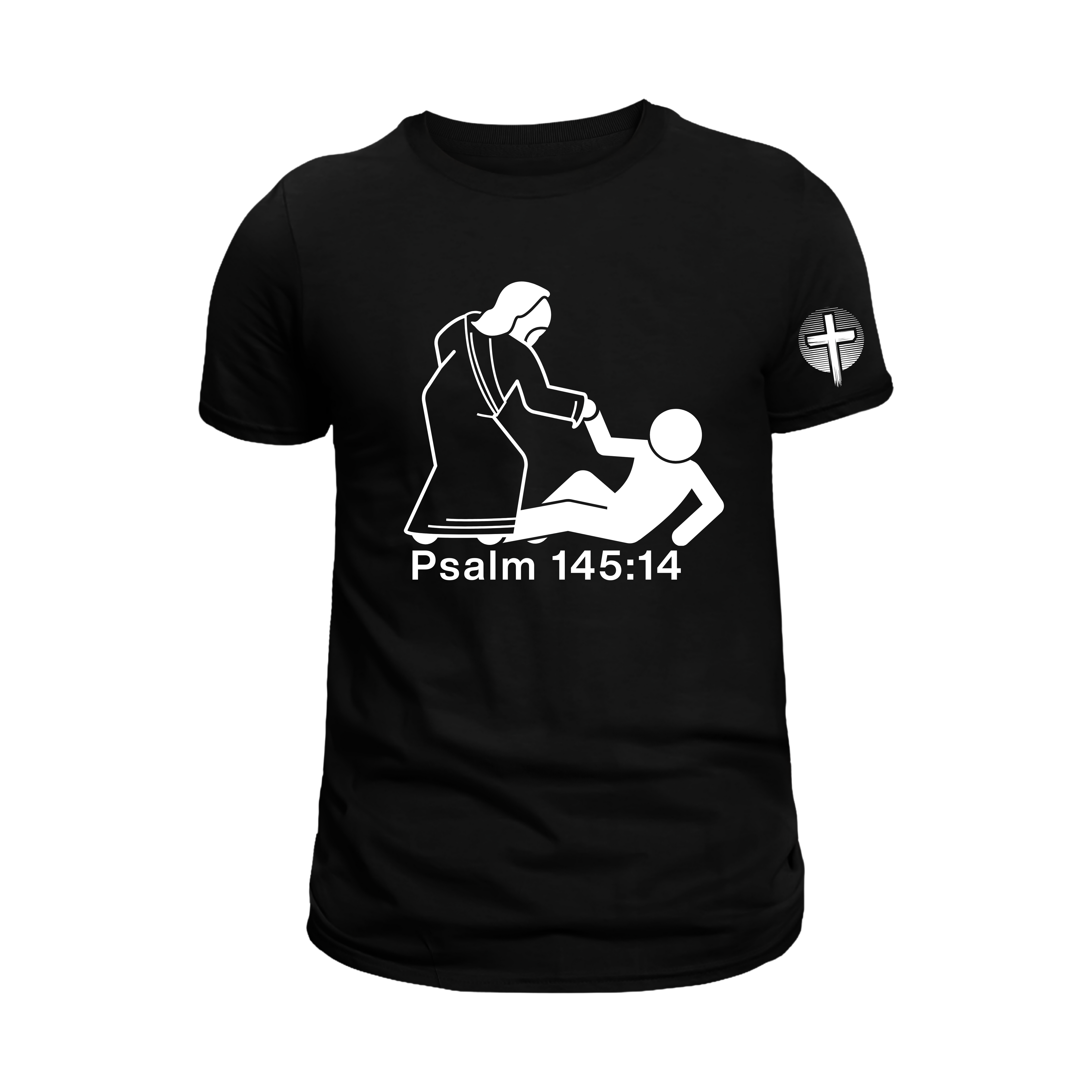 "He Lifts You Up" T-Shirt | A Tribute to Psalm 145:14