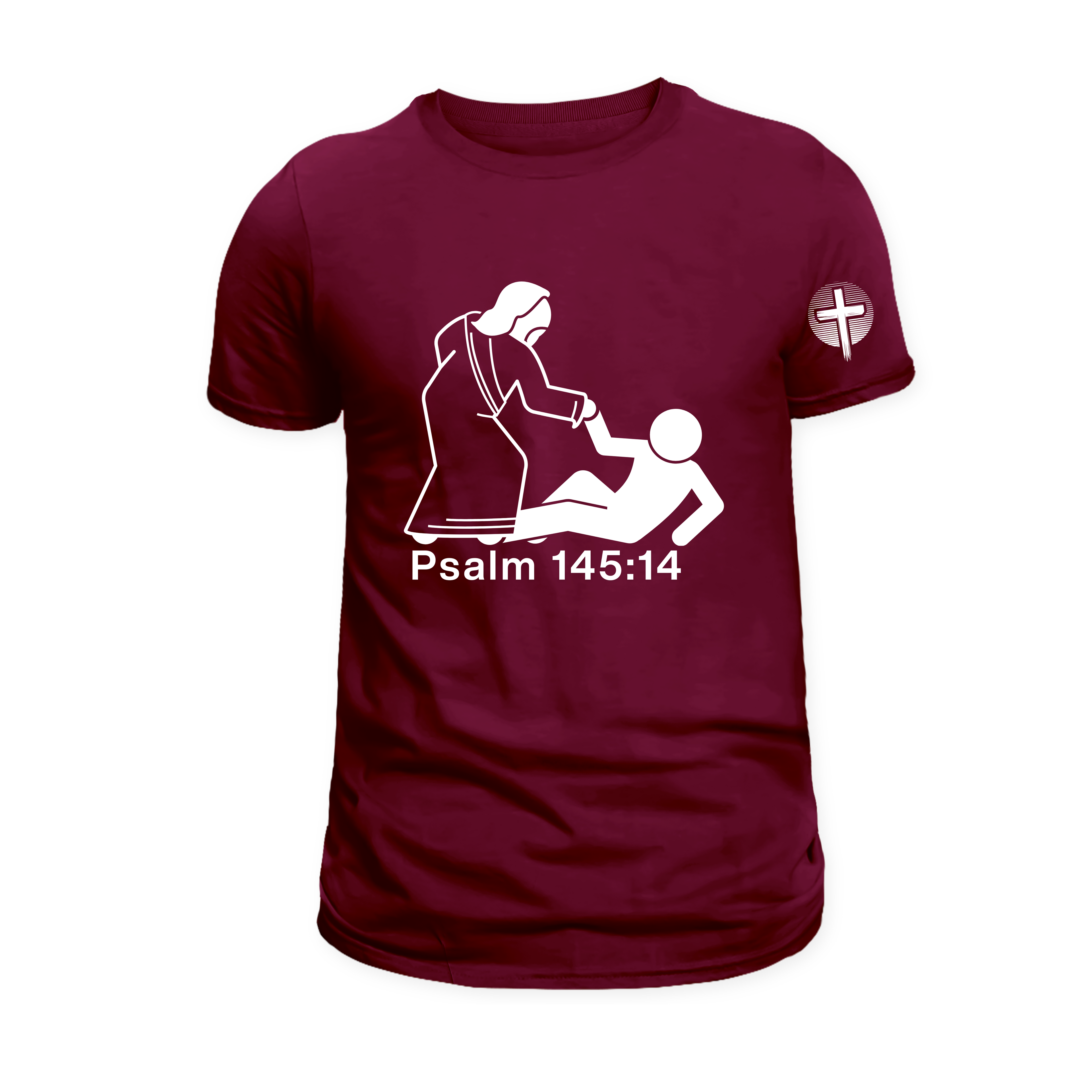 "He Lifts You Up" T-Shirt | A Tribute to Psalm 145:14