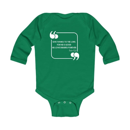 Infant Long Sleeve Graphic T-shirt - Give Thanks to the Lord