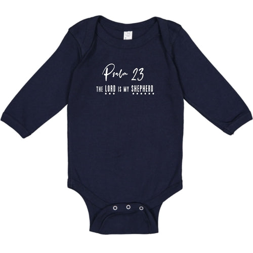 Infant Long Sleeve Graphic T-shirt - Psalm 23 the Lord is my Shepherd