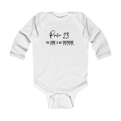 Infant Long Sleeve Graphic T-shirt Psalm 23 the Lord is my Shepherd
